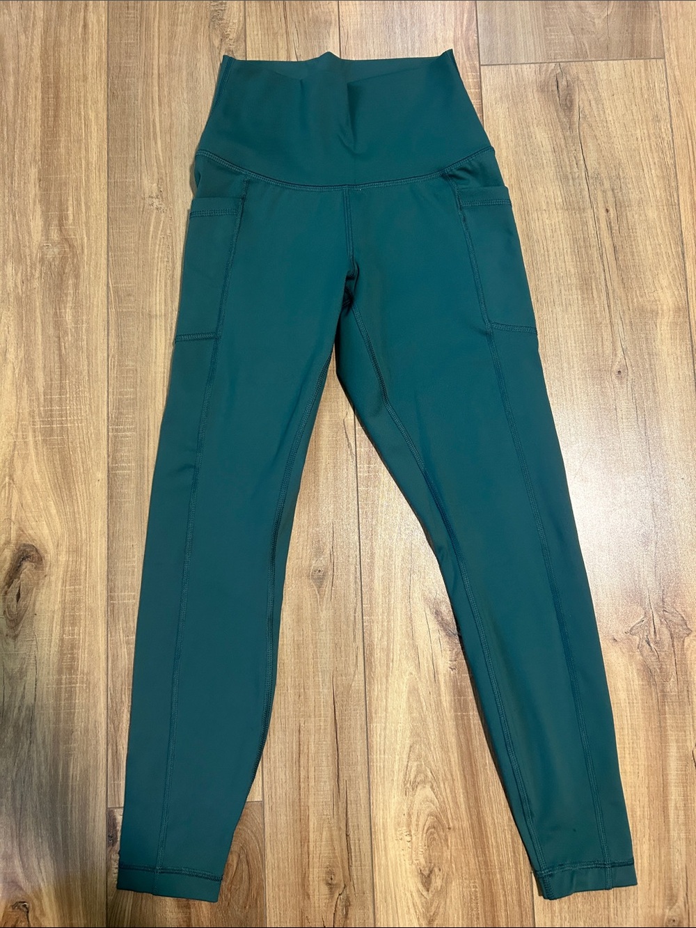 90 Degree By Reflex Deep Teal Active Leggings Label